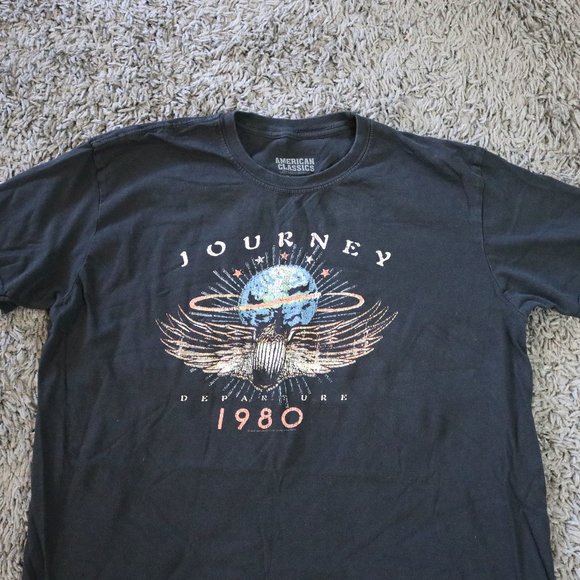 Journey Departure Band Shirt Adult XL Black Music Rock Band American Classic - Picture 2 of 7